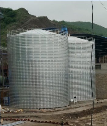 西丰粮食钢板仓的安装全过程不用热焊接