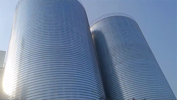 西丰2座混凝土高架卷板仓